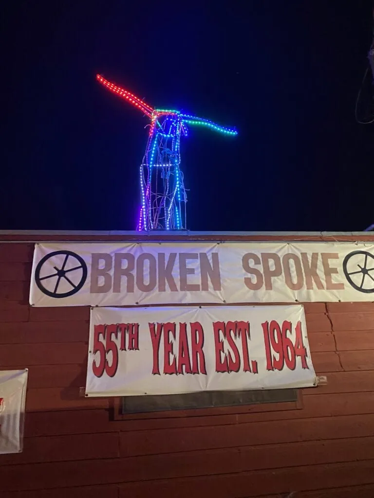 Exterior view of The Broken Spoke, a legendary dance hall in Austin known for two-step lessons and live music.