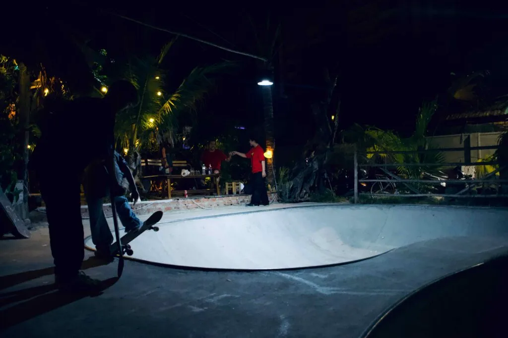 Faya Surf Bar skate park for learning or practicing