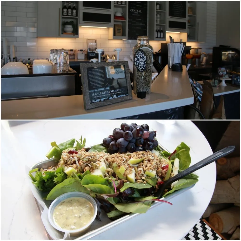 Fresh salad at Central Cafe in Cheyenne
