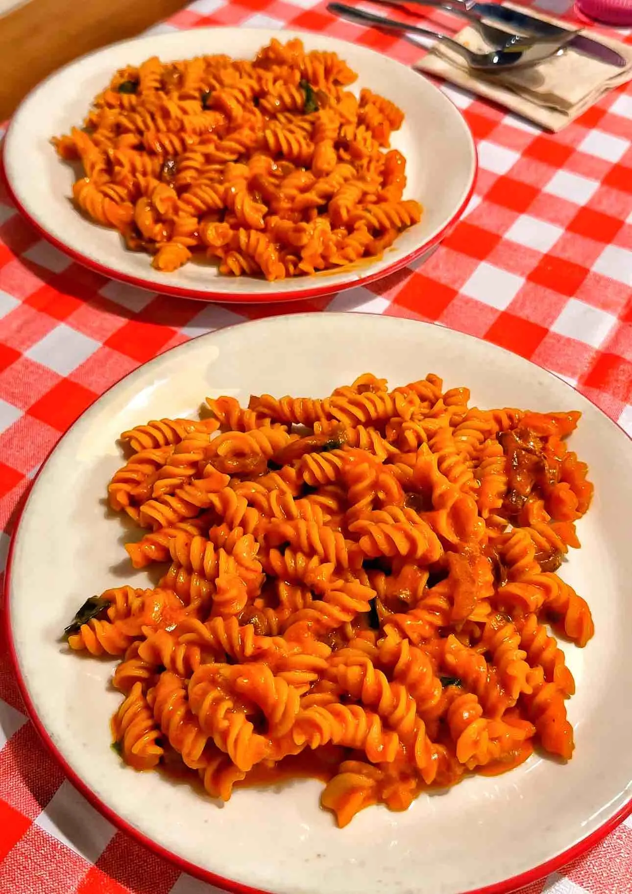 Freshly prepared pasta dish served outdoors at Birdie's in Austin