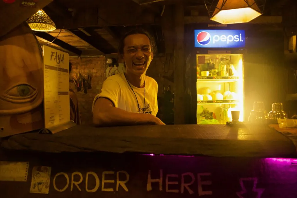 Friendly staff of Faya Surf Bar