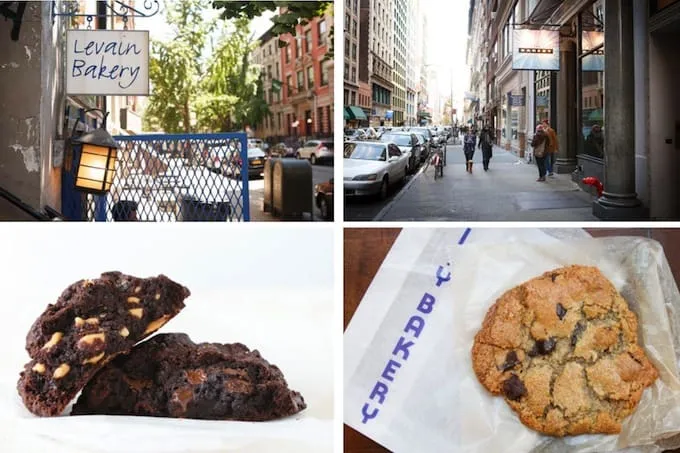 Giant chocolate chip cookie from a famous NYC bakery - must try food when visiting new york dessert