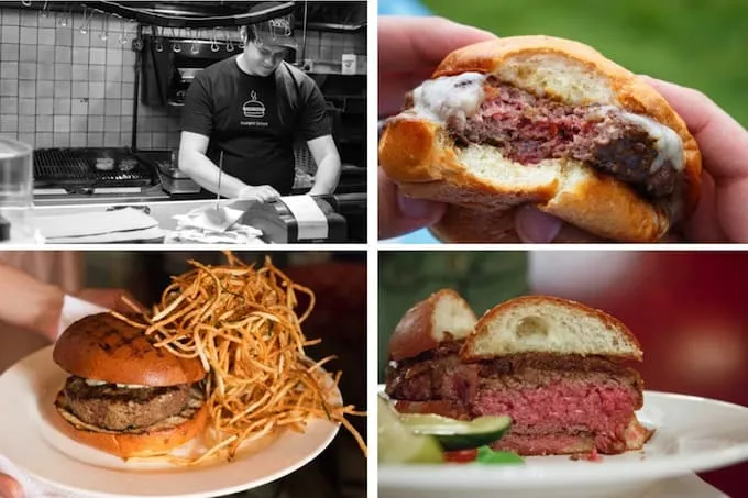 Gourmet burger from a top NYC restaurant - must try food when visiting new york