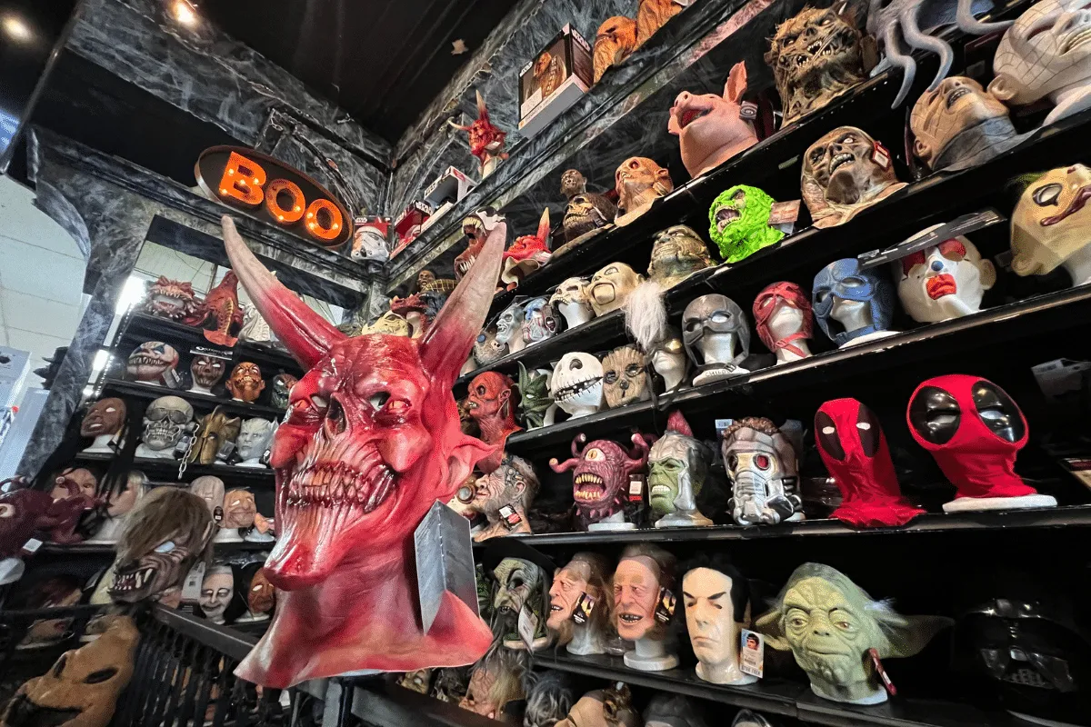halloween masks found at Hollywood Toys &amp; Costumes