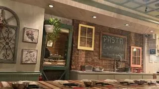 Handmade pasta dish from Aunt Jake's, a charming restaurant NYC