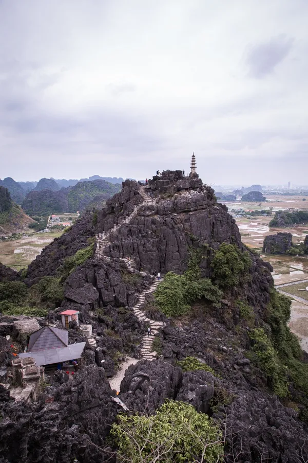 Hang Mua Peak in Ninh Binh, a highlight of a Vietnam backpacking trip