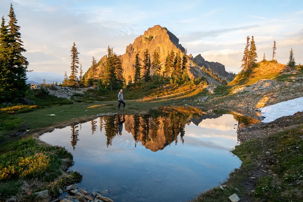 Hiking trail leading to Mount Rainier National Park, a stunning nature escape for weekend trips for single women.
