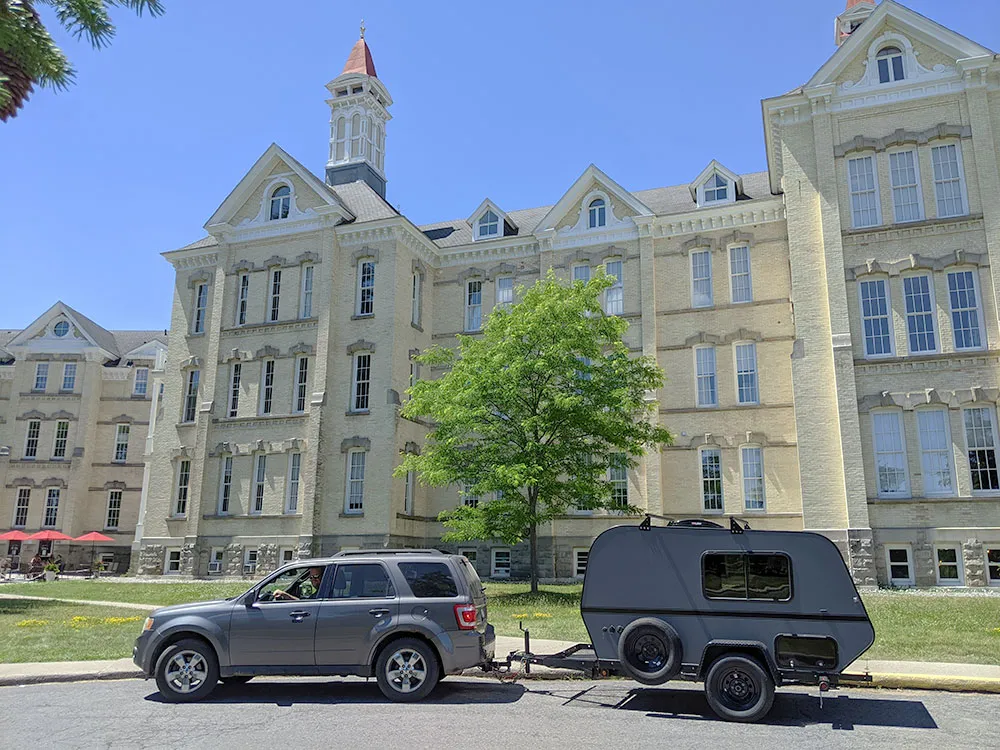 Historic architecture at Grand Traverse Commons, an intriguing place where to go in michigan for a day trip