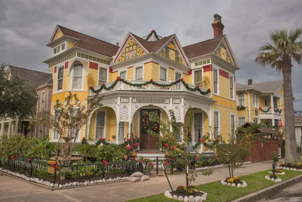 Historic architecture in Galveston Island, ideal for a romantic honeymoon stroll