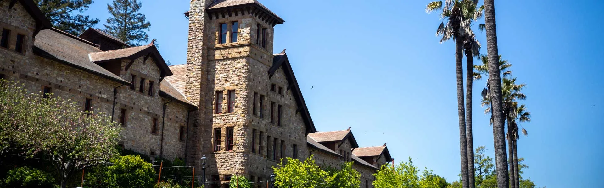 Historic Greystone building, part of the Culinary Institute Of America California campus in St. Helena