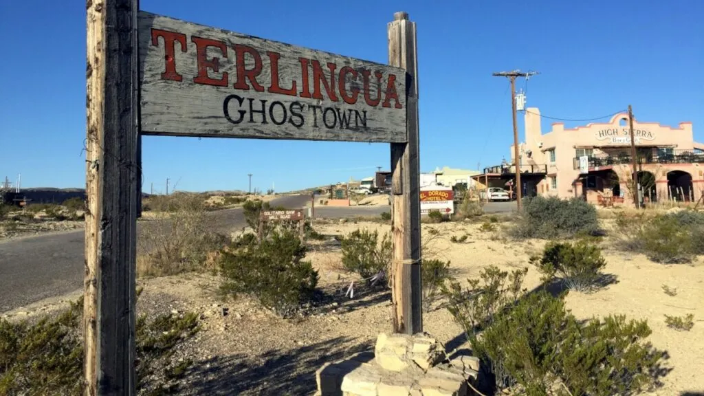 Historic ruins in Terlingua Ghost Town, an intriguing and offbeat honeymoon destination near Big Bend