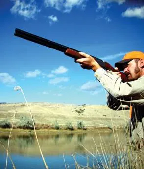 Hunter in the Wyoming wilderness near Casper