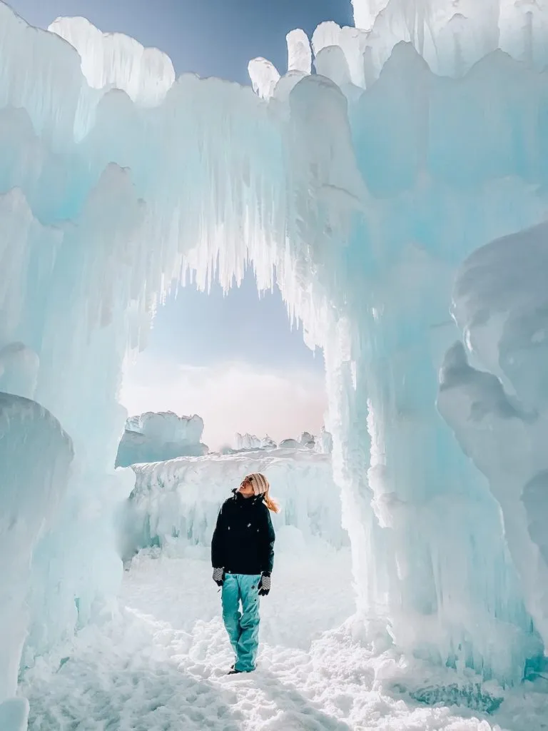 Ice castles in Dillon Colorado