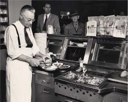 Image of Philippe Mathieu, one of the founding brothers of Philippe The Original, known for inventing the French Dip sandwich.