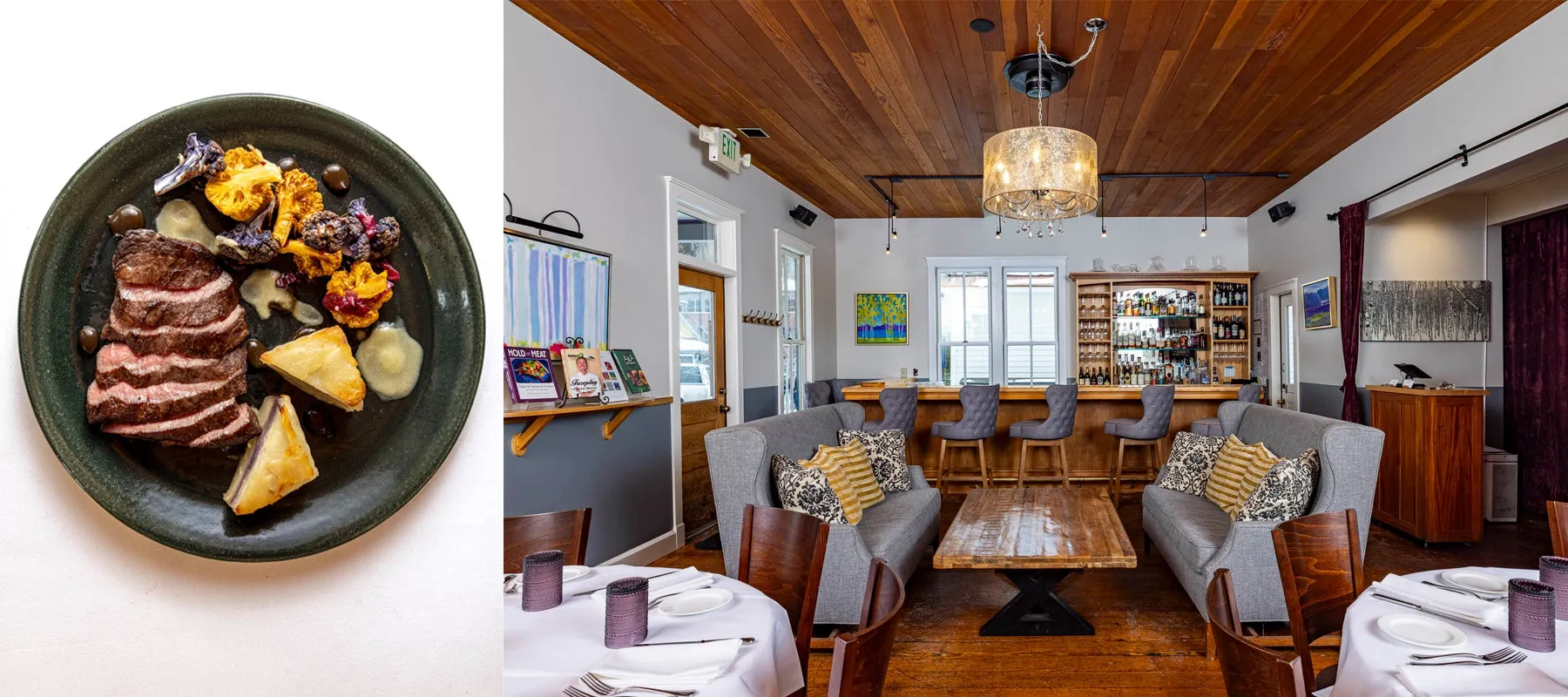 Interior of 221 South Oak Restaurant