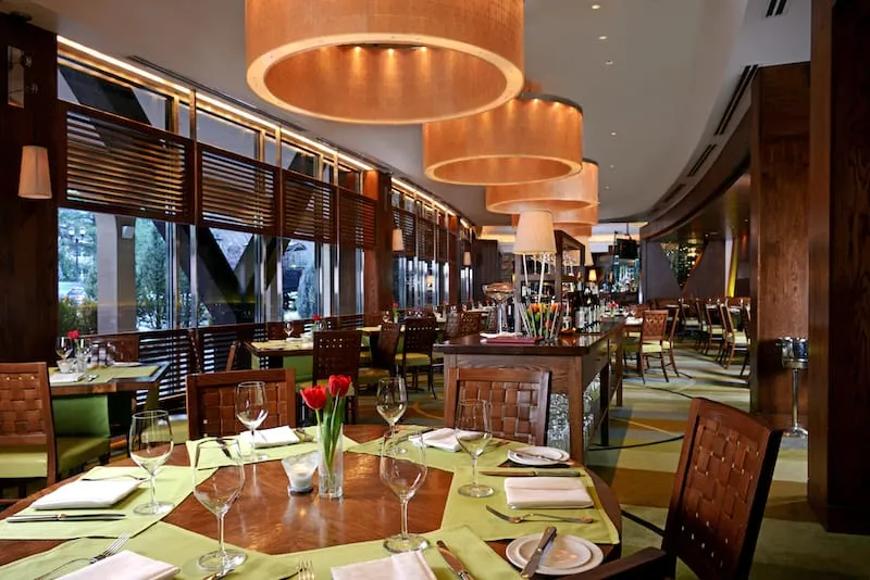 Interior of Summit restaurant at the Broadmoor