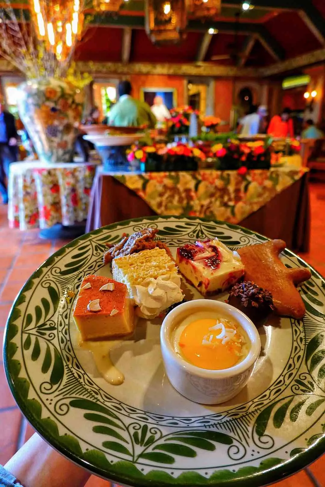 Interior view of the beautifully decorated Fonda San Miguel restaurant in Austin