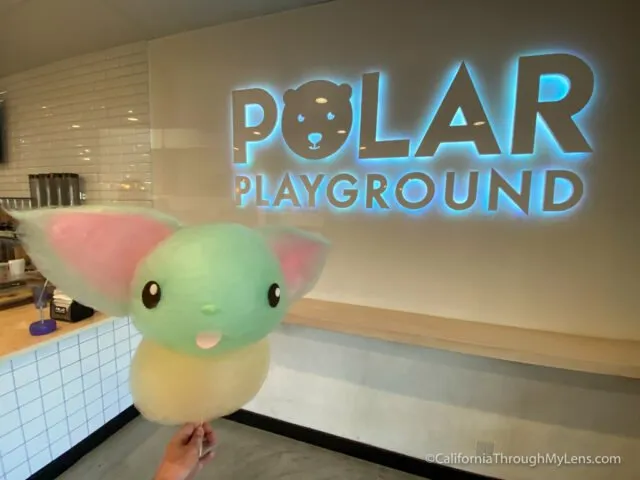 Intricately sculpted cotton candy shaped into an animal or character