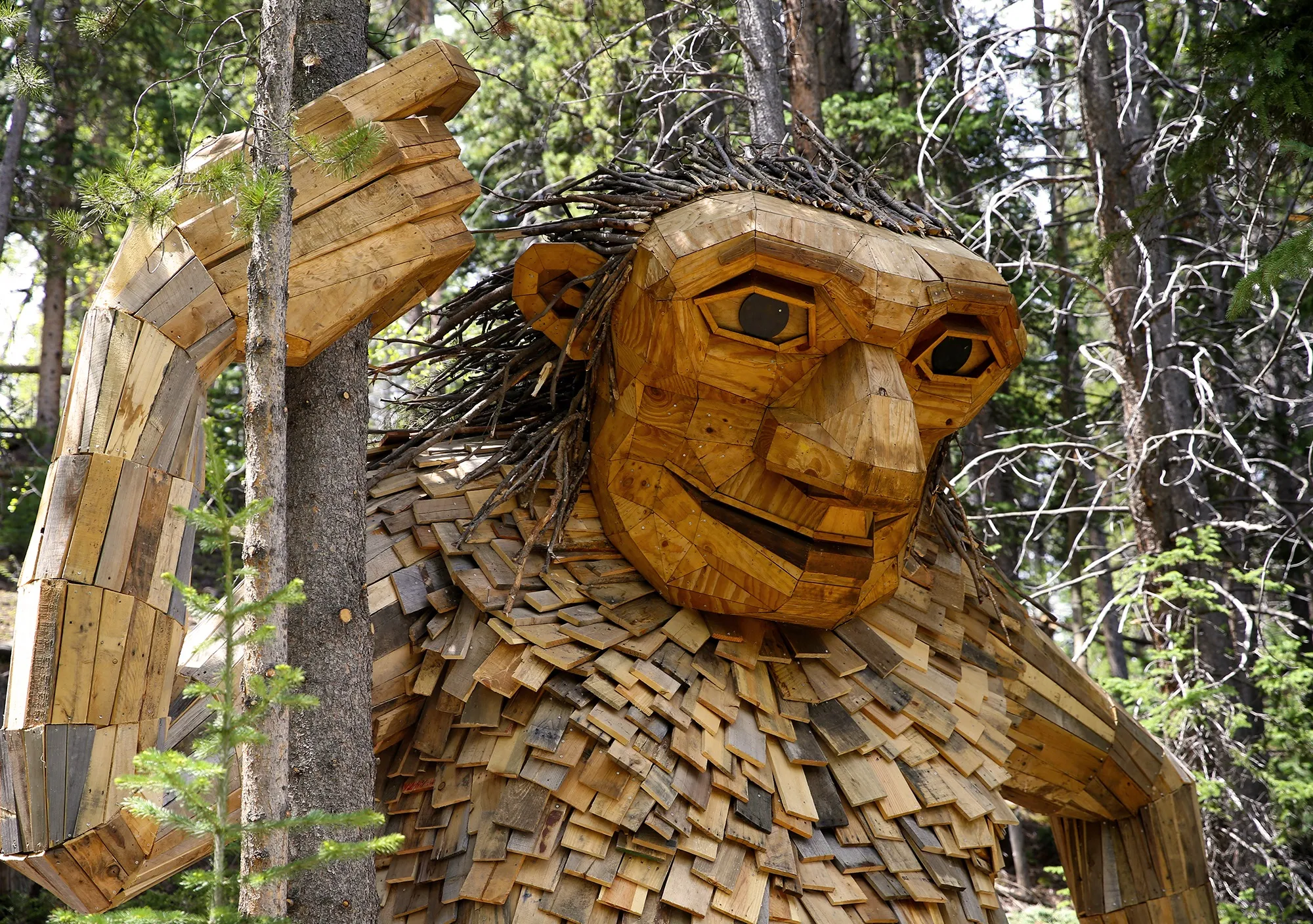 Isak Heartstone, the large wooden troll sculpture in Breckenridge Colorado