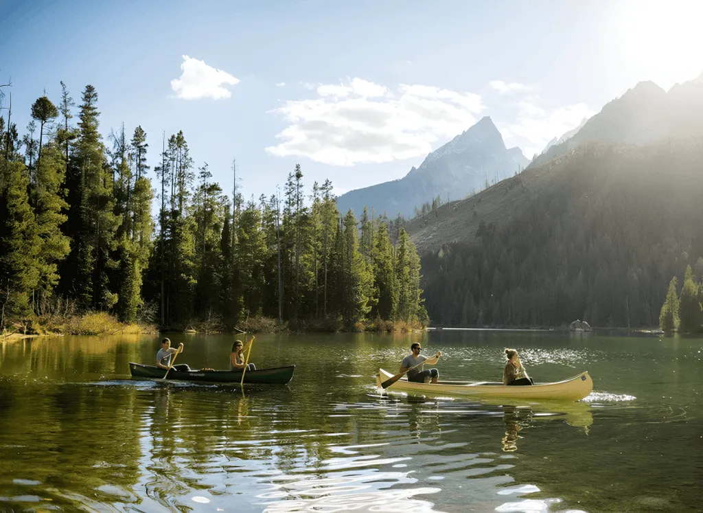 Kayaking on the Snake River, a thrilling activity in Jackson WY