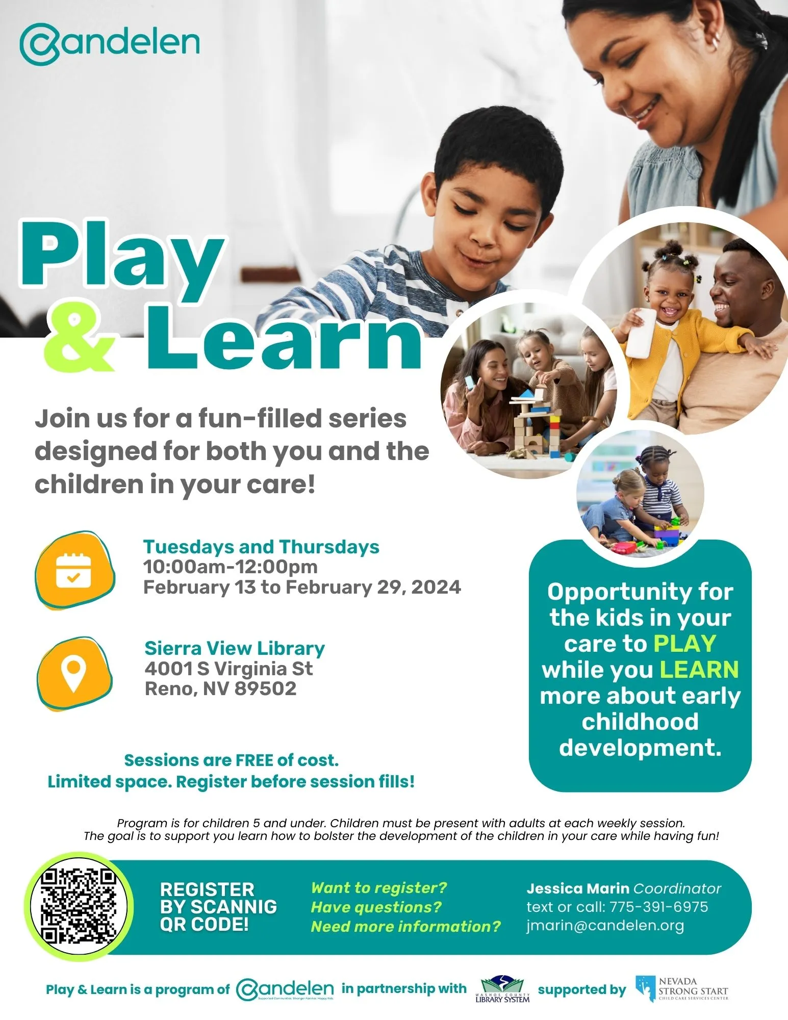 Kids engaged in play and learning at a center offering reno activities