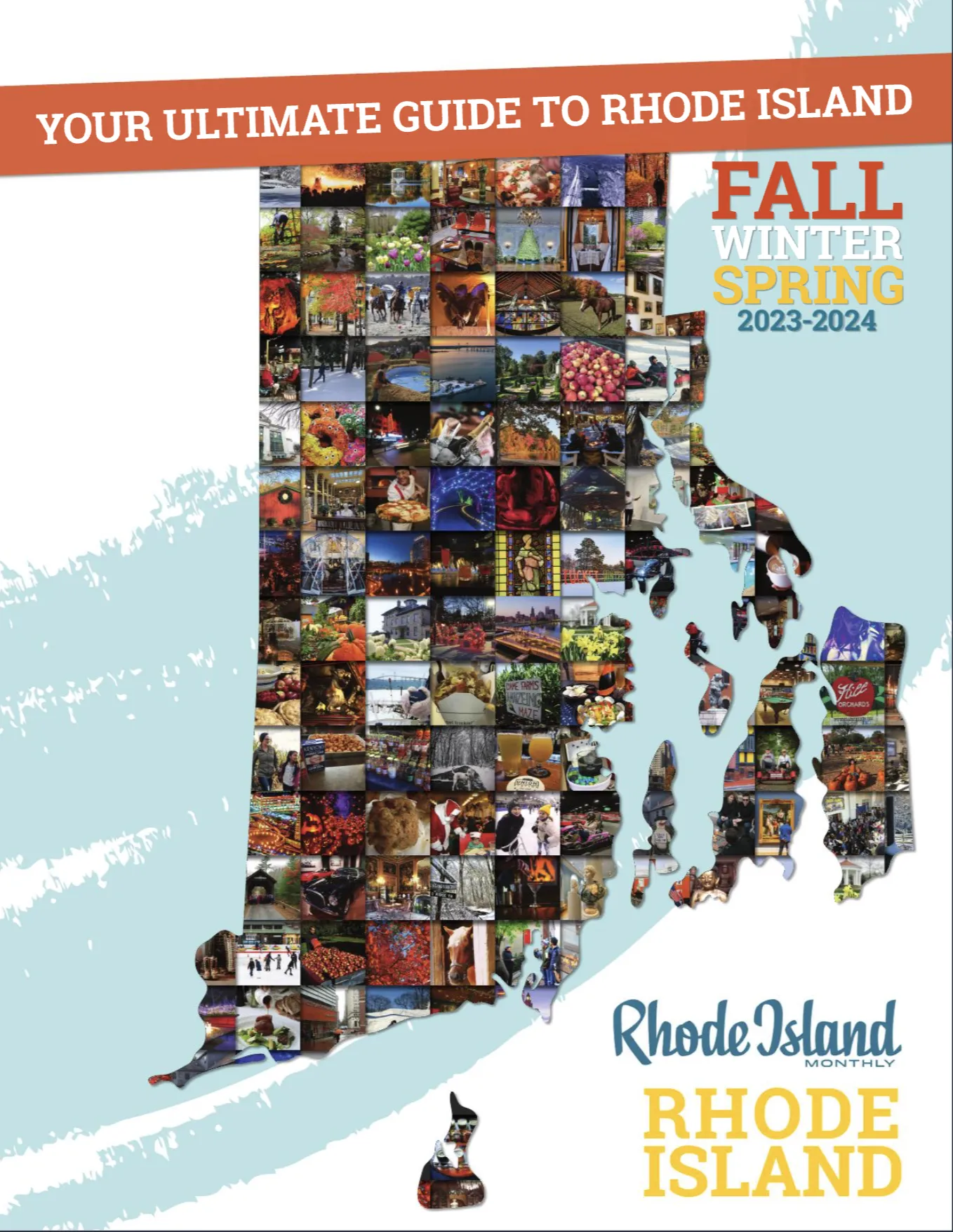 Lighthouse on the Rhode Island coast, symbolizing coastal charm in the free state travel guide