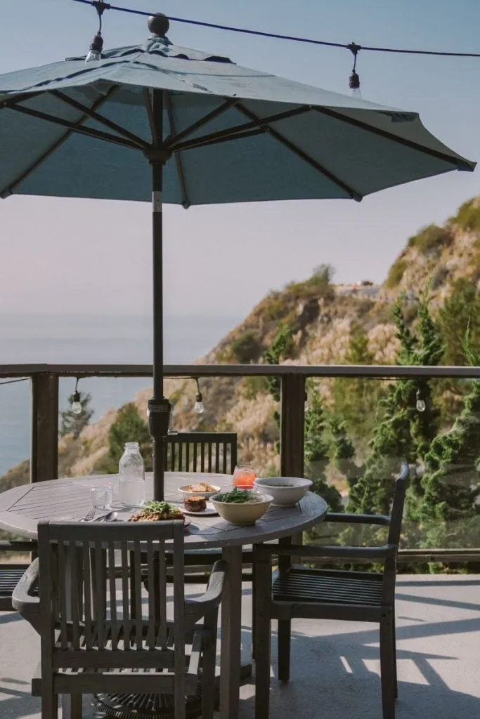 Lunch bowls and soft serve ice cream at COAST Big Sur restaurant