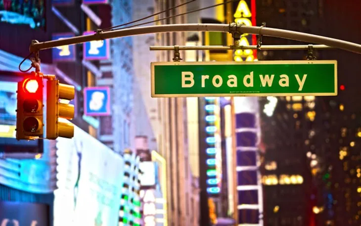 Discover the Best Food NYC - An Insider's Guide to the City That Never Sleeps (and Always Eats) Marquees and bright lights of theaters along Broadway in the New York Theater District.