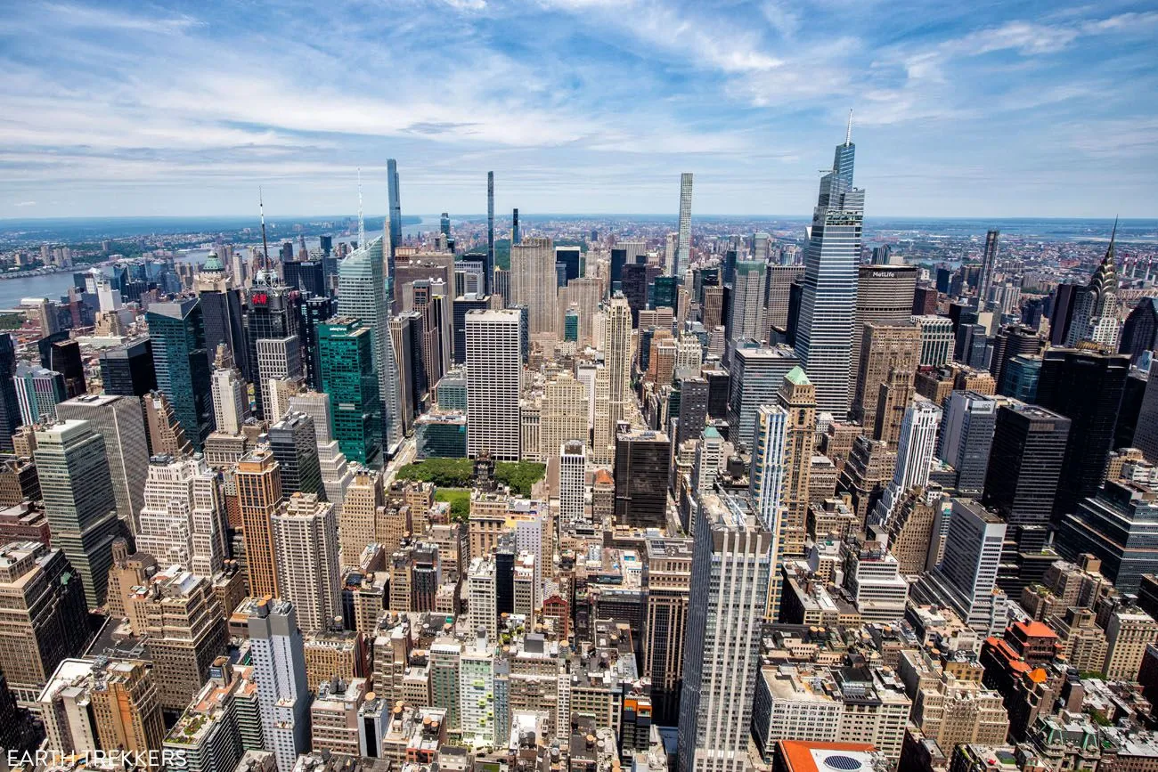 Midtown Manhattan skyline viewed from the Empire State Building in 2021