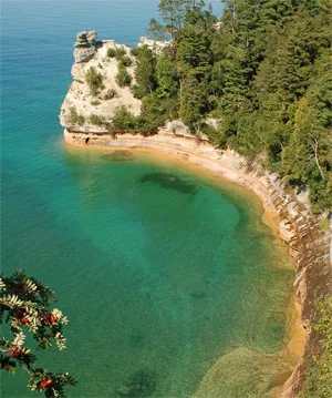 Miners Castle rock formation at Pictured Rocks