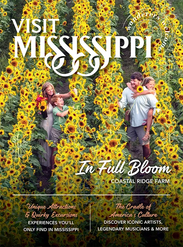 Mississippi landscape with moss-draped trees, representing the backroads explored via the free state travel guide