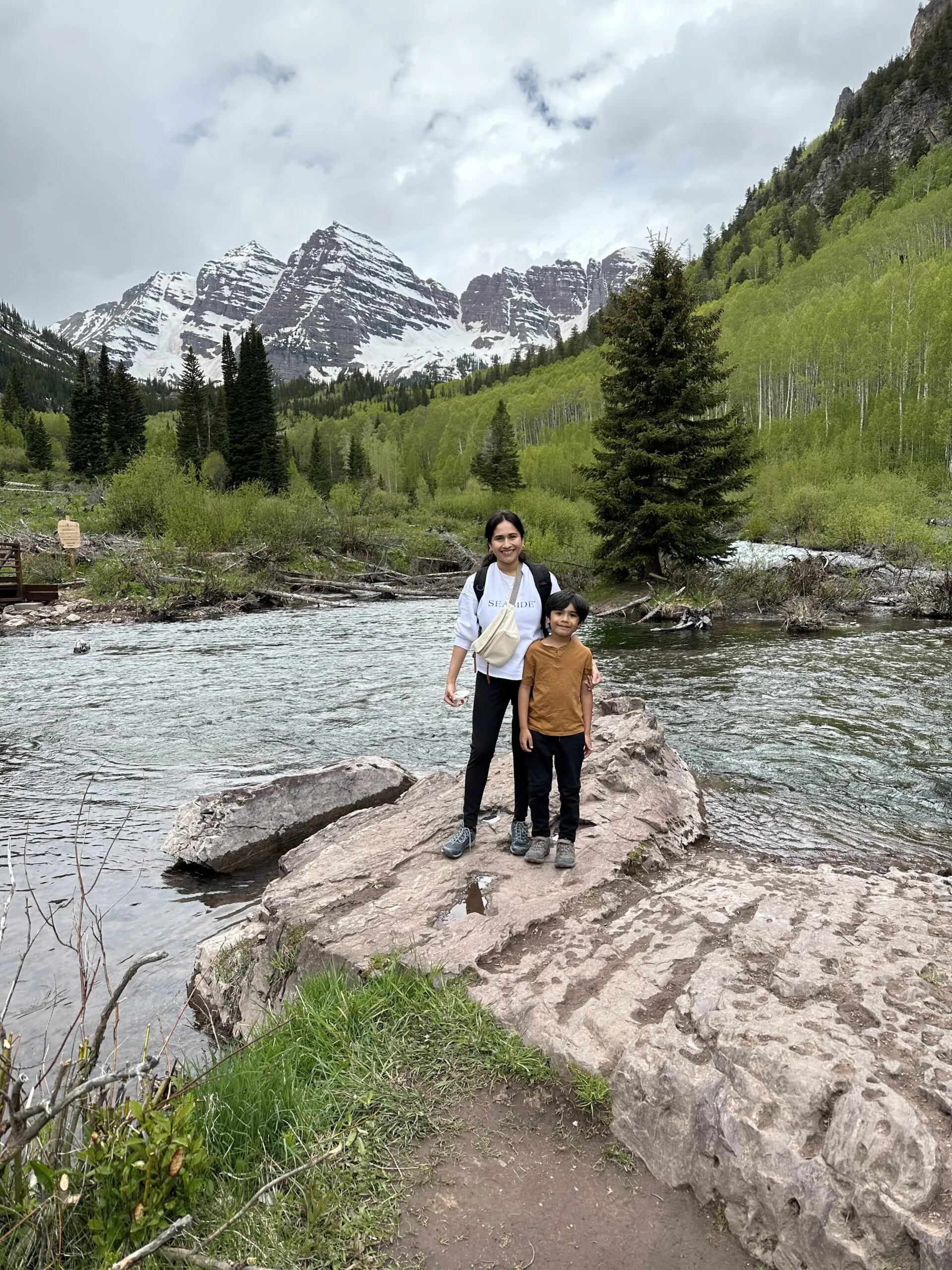 Mountain peaks in Rocky Mountain National Park