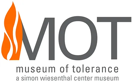 Museum of Tolerance logo with two intertwined circles