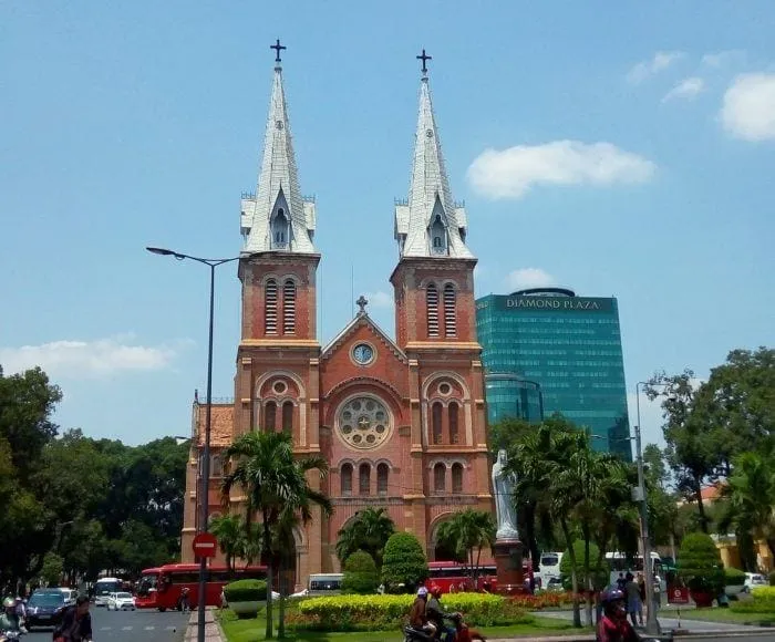Notre Dame Cathedral in Ho Chi Minh City, a prominent colonial era landmark
