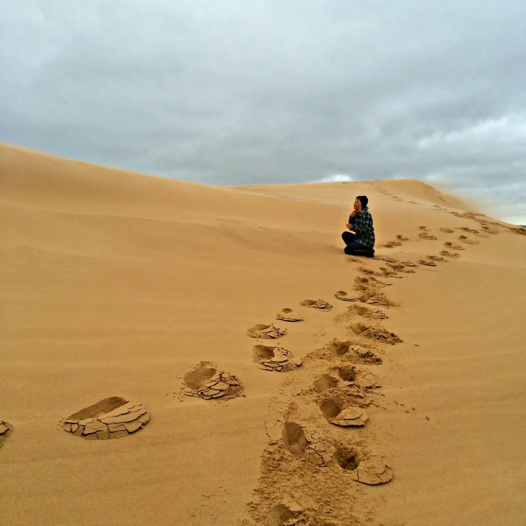 Off-road vehicles on the Silver Lake Sand Dunes