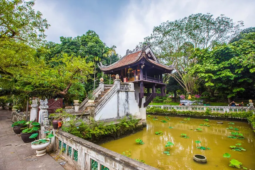 One Pillar Pagoda, a unique historical site and must-see on where to go in Hanoi Vietnam
