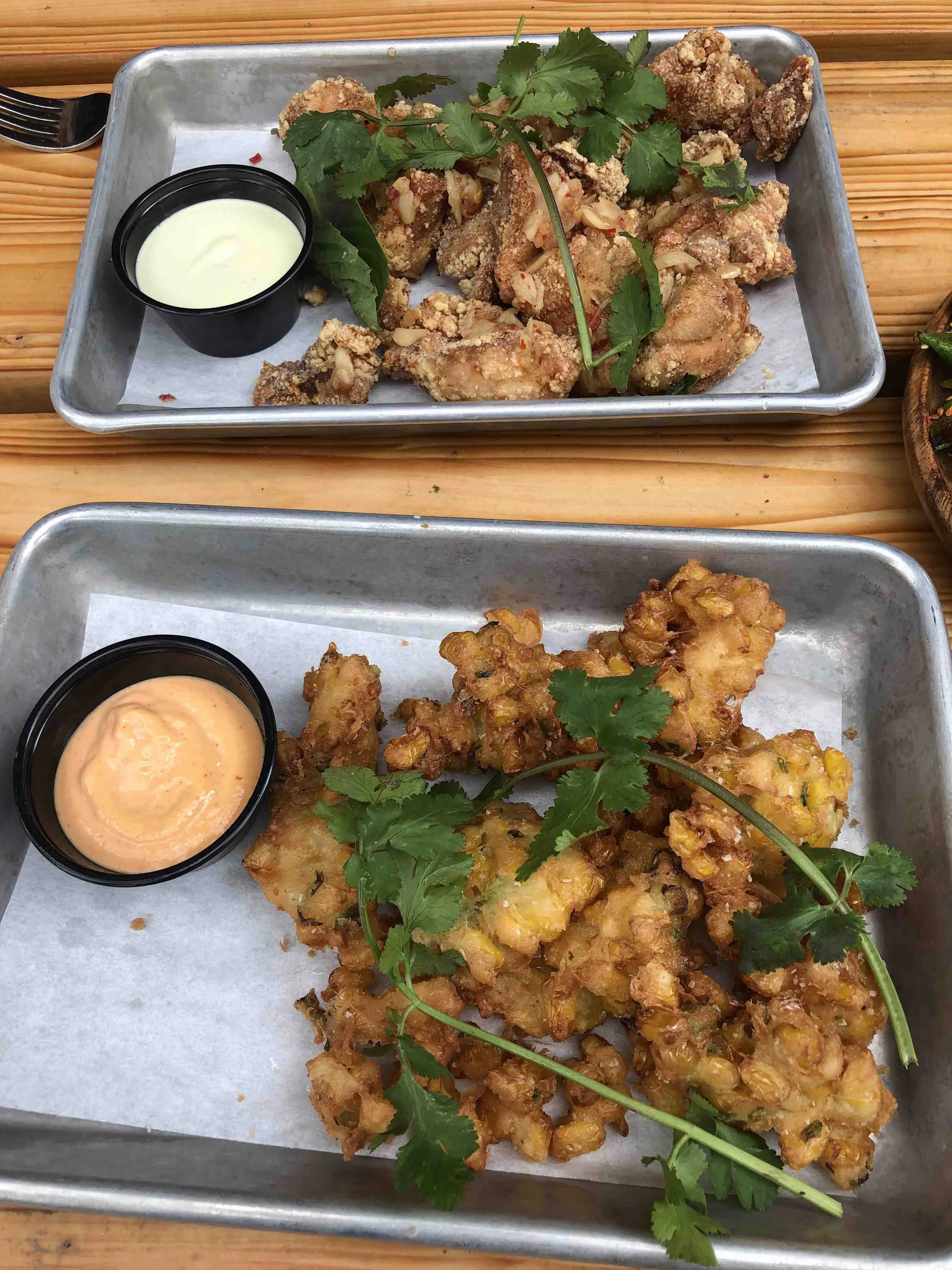 Outdoor patio area and delicious Asian smokehouse dishes from Loro