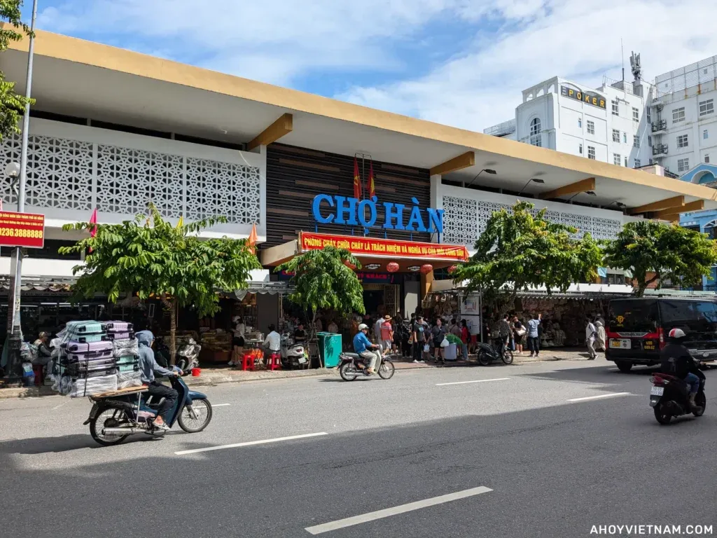 Outside Han Market in Da Nang, Vietnam.