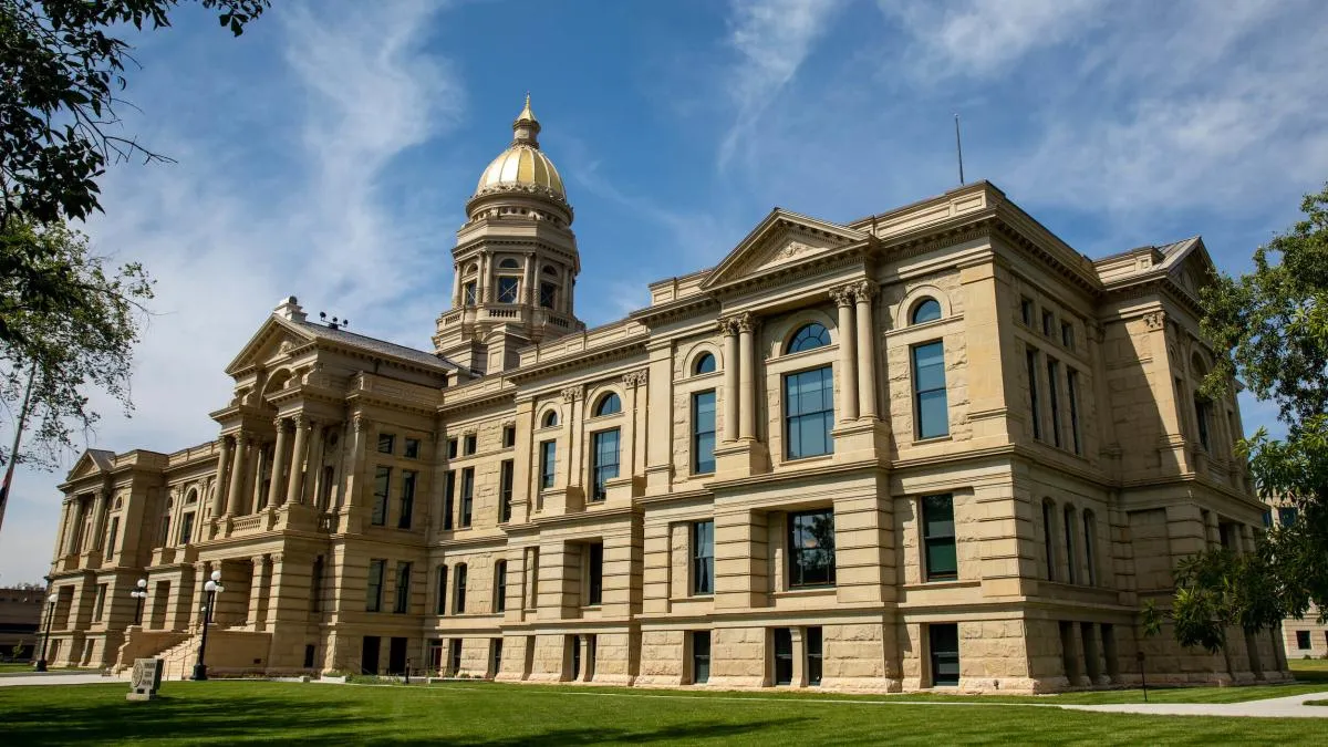 Outside view of the Wyoming State Capitol building in Cheyenne - Historical Things To See And Do In Wyoming