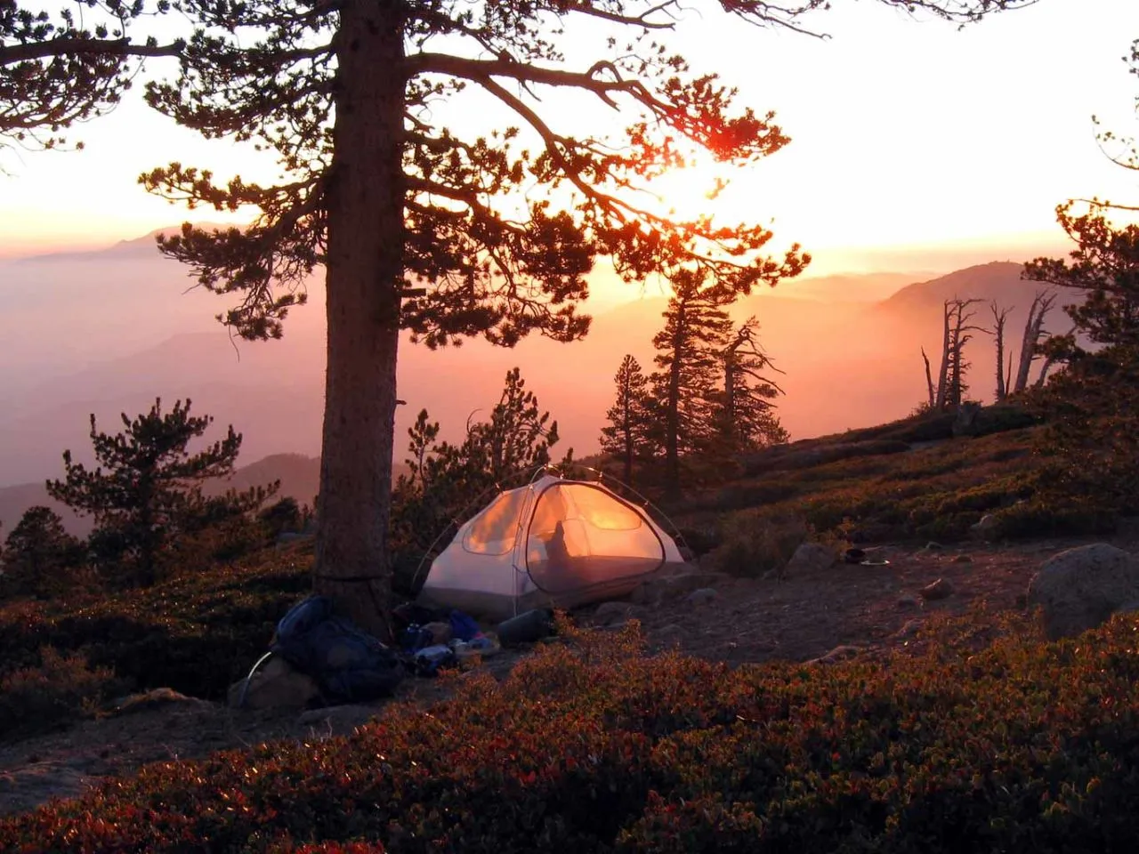 Panoramic view from a high point on the San Bernardino Peak Trail