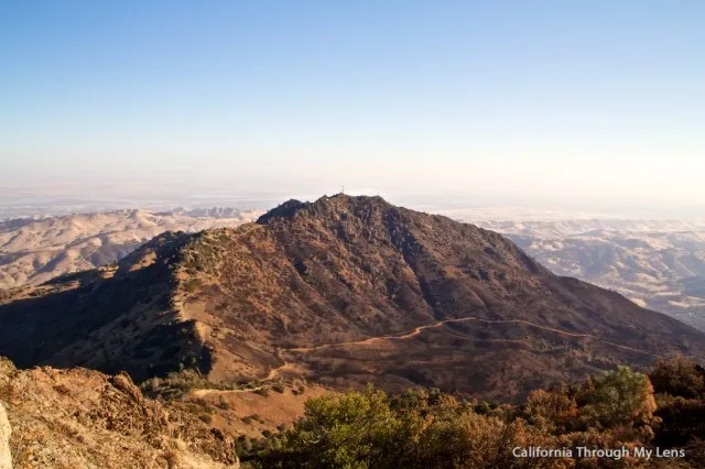 Panoramic view from the summit of Mount Diablo State Park overlooking surrounding landscapes