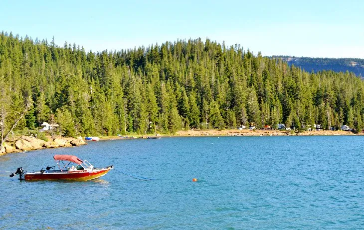 Paulina Lake and Little Crater Lake Campground within Newberry Volcanic Monument