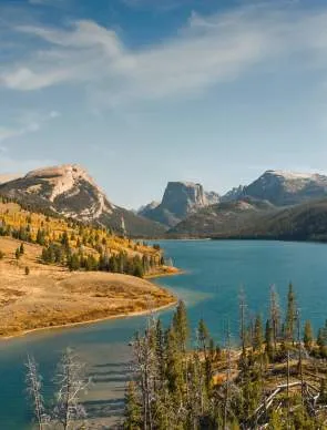 Pinedale Lake in a National Forest, Wyoming.