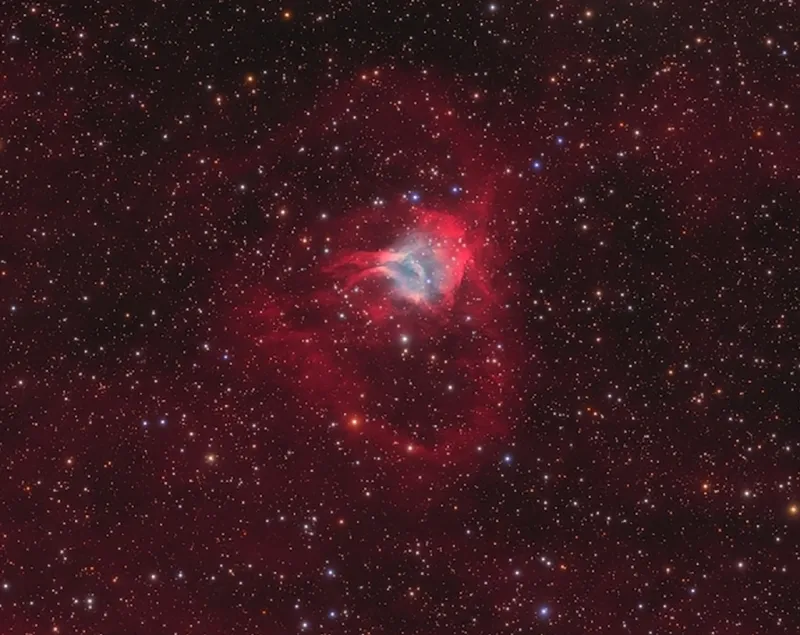 Planetary nebula image by Jon Talbot featured in Amateur Astronomy Magazine
