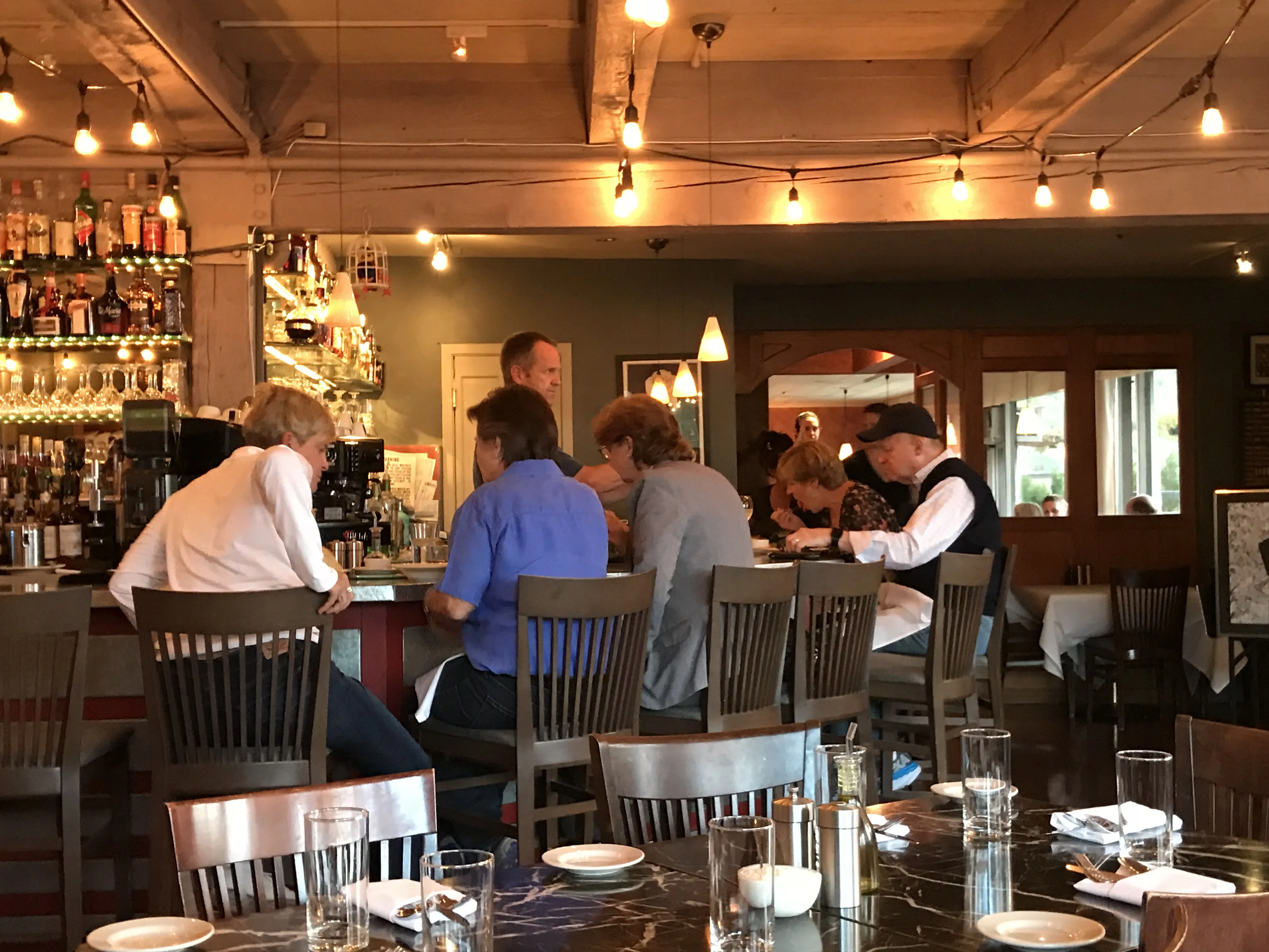 Plated pasta dish at Il Poggio restaurant in Snowmass