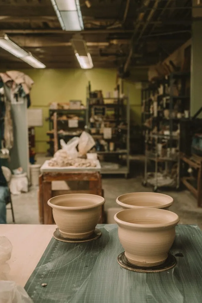 Pottery workshop space, representing creative and fun things to do in nevada