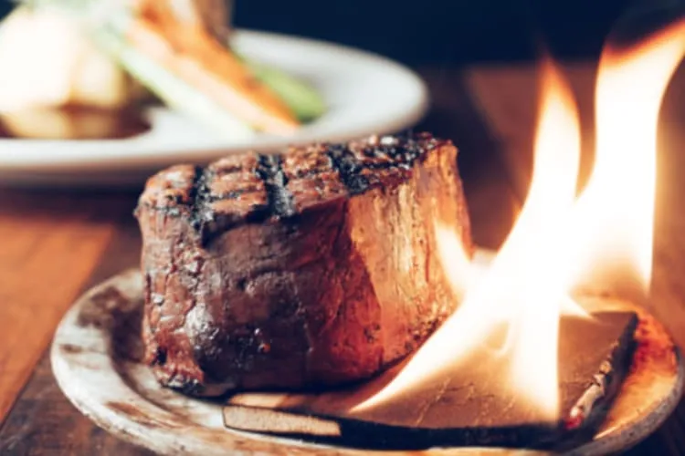 Red oak smoked tenderloin steak, a refined option for what to eat near Arlington TX