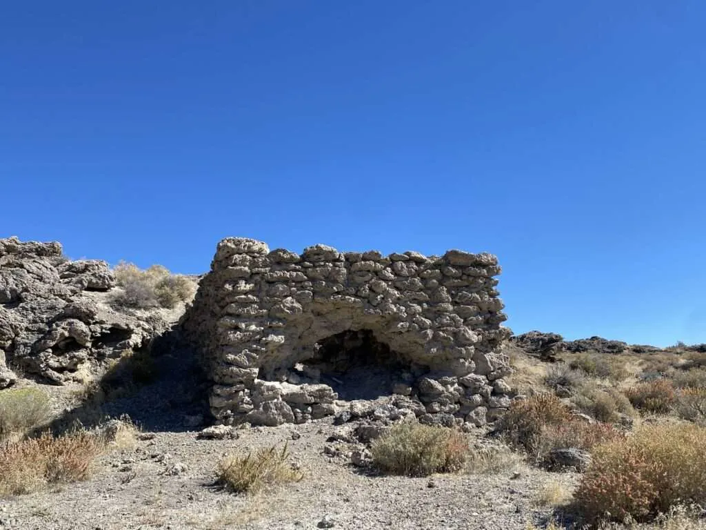 Remains of the Amedee lime kiln near the ghost town site near Reno