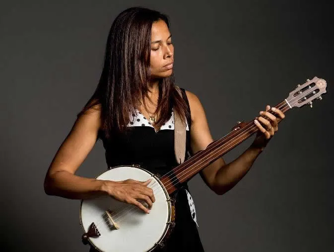 Rhiannon Giddens performing, bringing her unique folk sound to reno is artown 2025