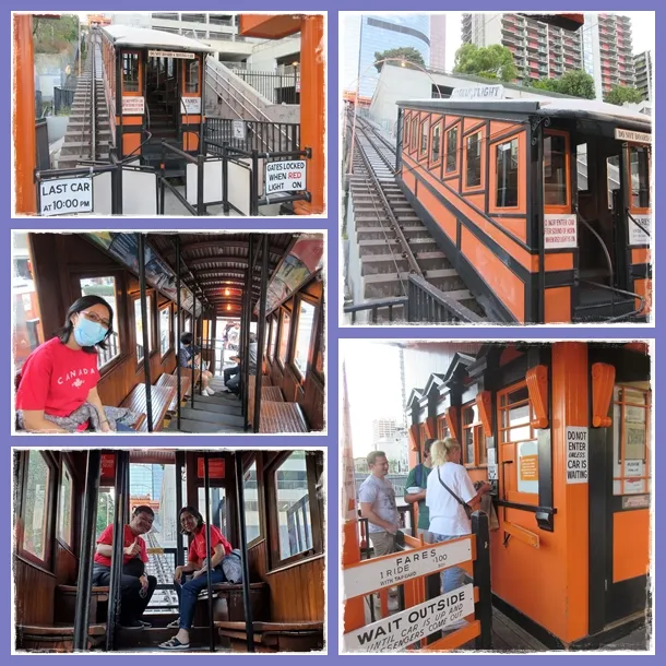 Embrace Solo Travel Los Angeles - A Thrilling 48 Hours Riding the historic Angels Flight funicular railway in Downtown Los Angeles, a short ride for backpacker ke los angeles